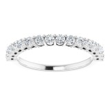 14K White 1/2CTW Diamond Anniversary Band photo 3