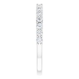 14K White 1/2CTW Diamond Anniversary Band photo 4