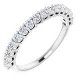 14K White 1/2CTW Diamond Anniversary Band photo