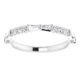 Platinum 3/8 CTW Diamond French-Set Anniversary Band photo 3