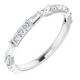 Platinum 3/8 CTW Diamond French-Set Anniversary Band photo