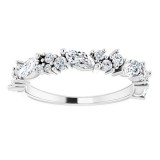 14K White 7/8 CTW Diamond Anniversary Band photo 3