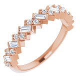 14K Rose 3/8 CTW Diamond Anniversary Band photo