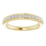 14K Yellow 1/3 CTW Diamond Anniversary Band photo 3