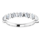 14K White 3/4 CTW Diamond Anniversary Band photo 3