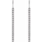 14K White Beaded Earrings photo 2