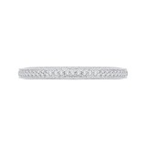 Shah Luxury Round Diamond Half-Eternity Wedding Band In 14K White Gold photo