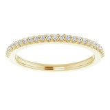 14K Yellow 1/8 CTW Diamond Anniversary Band photo 3