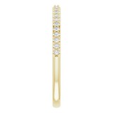 14K Yellow 1/8 CTW Diamond Anniversary Band photo 4