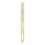 14K Yellow 1/8 CTW Diamond Anniversary Band photo 4