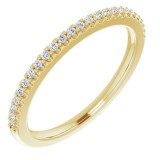 14K Yellow 1/8 CTW Diamond Anniversary Band photo