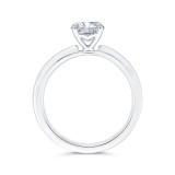 Shah Luxury 14K White Gold Solitaire Engagement Ring (Semi-Mount) photo 4