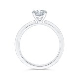 Shah Luxury 14K White Gold Solitaire Engagement Ring (Semi-Mount) photo 4