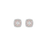 Henri Daussi 18k Rose Gold Diamond Stud Earrings photo