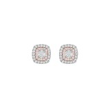 Henri Daussi 18k Rose Gold Diamond Stud Earrings photo