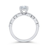 Shah Luxury 18K White Gold Diamond Engagement Ring (Semi-Mount) photo 4
