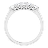 14K White 1/2 CTW Set Anniversary Band photo 2