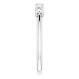 14K White 1/2 CTW Set Anniversary Band photo 4