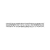 Shah Luxury Round Diamond Half-Eternity Wedding Band In 14K White Gold photo