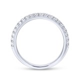 Gabriel & Co. 14k White Gold Contemporary Anniversary Wedding Band photo 2