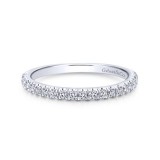 Gabriel & Co. 14k White Gold Contemporary Anniversary Wedding Band photo