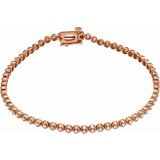 14K Rose 1 CTW Diamond Line Bracelet photo