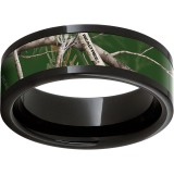 Black Diamond Ceramic Pipe Cut Band with Realtree AP Green Inlay photo