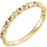 14K Yellow .04 CTW Diamond Stackable Ring photo