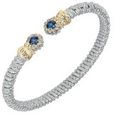 Alwand Vahan 4mm 14k Gold & Sterling Silver Diamond And London Blue Topaz  Bracelet photo