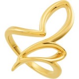 14K Yellow Freeform Ring photo