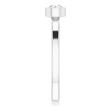 14K White 1/4 CT Diamond Ring photo 4