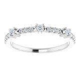 14K White 1/5 CTW Diamond Anniversary Band photo 3