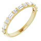 14K Yellow 1/2 CTW Diamond Anniversary Band photo