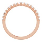 14K Rose 1/3 CTW Diamond Anniversary Band photo 2