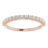 14K Rose 1/3 CTW Diamond Anniversary Band photo 3