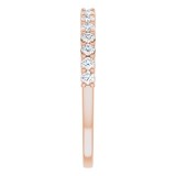 14K Rose 1/3 CTW Diamond Anniversary Band photo 4