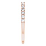 14K Rose 1/3 CTW Diamond Anniversary Band photo 4