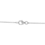 14K White 1/3 CTW Black & White Diamond Circle 18 Necklace photo 2