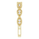14K Yellow 1/8 CTW Diamond Anniversary Band photo 4