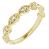 14K Yellow 1/8 CTW Diamond Anniversary Band photo