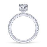 Gabriel & Co. 14k White Gold Contemporary Straight Engagement Ring photo 2