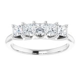 14K White 3/4 CTW Diamond Anniversary Band photo 3