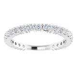 14K White 3/4 CTW Diamond Anniversary Band photo 3