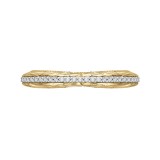 Shah Luxury 14K Two-Tone Gold Round Diamond Wedding Band photo