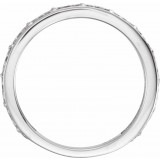 14K White Stackable Ring photo 2