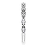14K White .07 CTW Diamond Anniversary Band photo 4