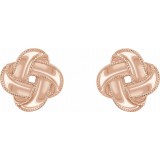 14K Rose Knot Earrings photo