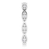 14K White 1/5 CTW Diamond Infinity-Inspired Anniversary Band photo 4