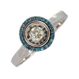 Gems One 14KT White Gold & Diamond Rhythm Of Love Fashion Ring   - 3/8 ctw photo