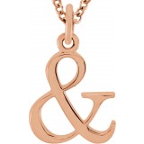 14K Rose Ampersand 16 Necklace photo